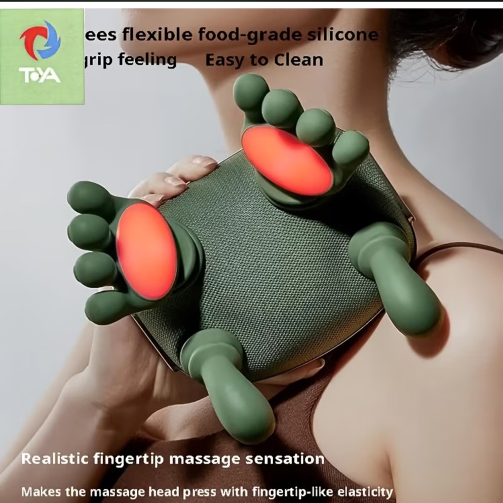 Heated Neck & Shoulder Massager | Deep Kneading Shiatsu Pain Relief - Picture 4 of 5